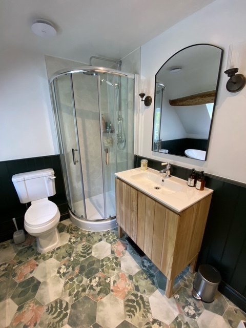 Walk in shower detail